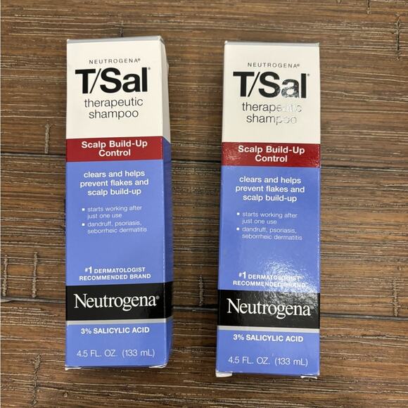 Neutrogena T/Sal Therapeutic shampoo NEW scalp build up control lot of 2 - Picture 2 of 4